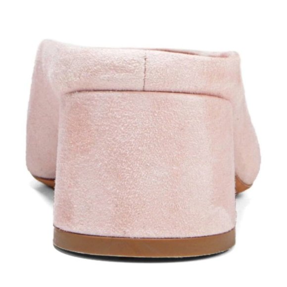 VINCE Ralston Pink Pointed Toe Mule Suede Leather in Rosaseco Pink Size 6 - Picture 10 of 10